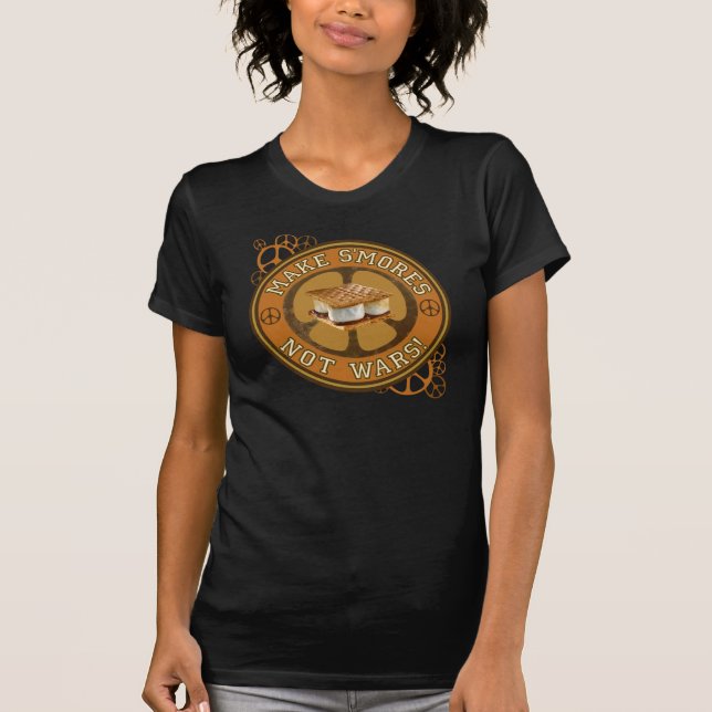 T-shirts Faça guerras de Smores não (Frente)