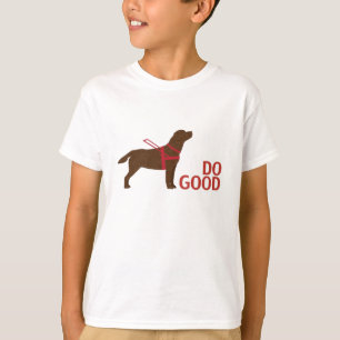 T-shirts Faça o bem - Service Dog - Chocolate Lab