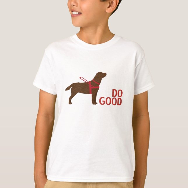 T-shirts Faça o bem - Service Dog - Chocolate Lab (Frente)