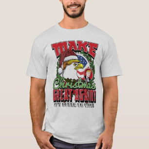 T-shirts Faça o trunfo Eagle do excelente do Natal outra
