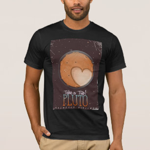 T-shirts Faça uma viagem! Cartaz de viagem de Plutão