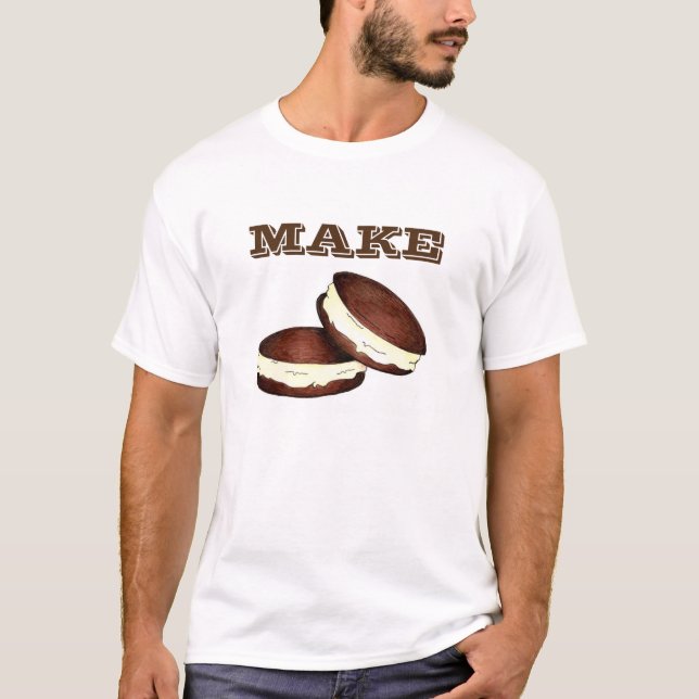 T-shirts Faça Whoopie PA Holandês Engraçado Pies Foodie (Frente)