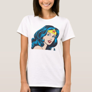 T-shirts Face de Mulher Maravilha