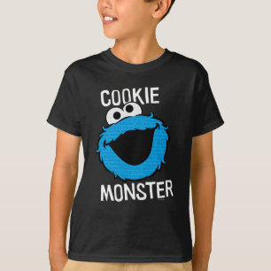 T-shirts Face de Padrão Monstro do Cookie