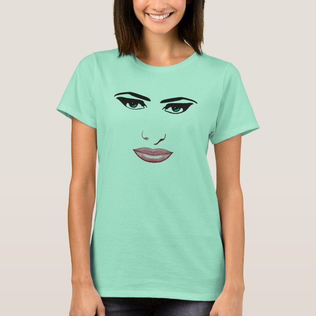 T-shirts Face feminina nº 1 (Frente)