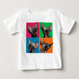 T-shirts Facebuilding (gatinho de Sphynx)