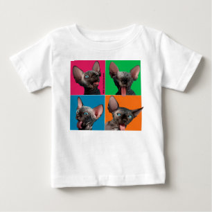 T-shirts Facebuilding (gatinho de Sphynx)