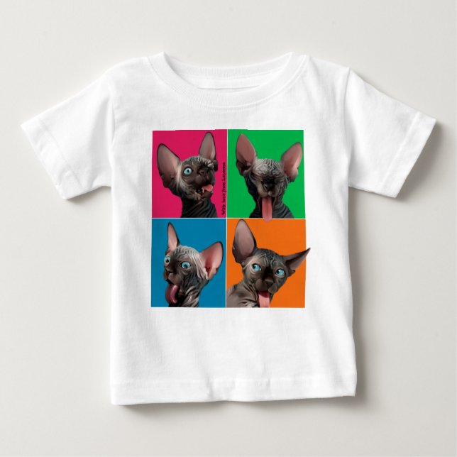 T-shirts Facebuilding (gatinho de Sphynx) (Frente)