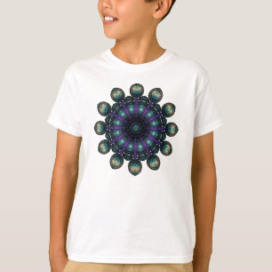 T-shirts Faces do relógio - Fractal do Apophysis