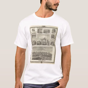 T-shirts Faculdade de Avoca Penn, construções de Oskaloos