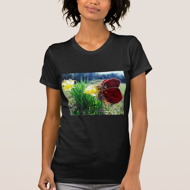 T-shirts Fada nos Daffodils (Frente)