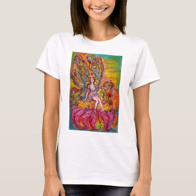 T-shirts FAIRY FLOWER NA fantasia PINK IRIS (Frente)