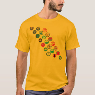 T-shirts faixa do Menino-escuteiro