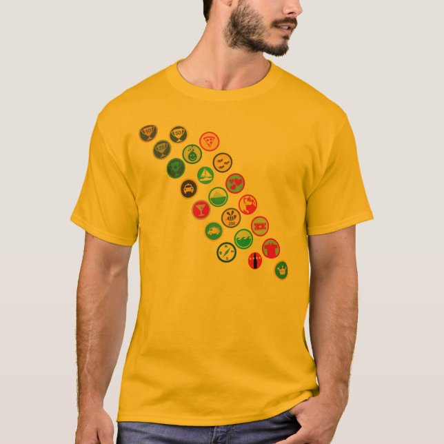 T-shirts faixa do Menino-escuteiro (Frente)