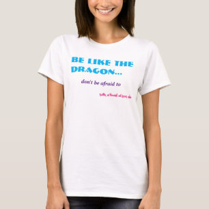 T-shirts Fala Engraçada Dragão de Ar Quente Animal da Besta