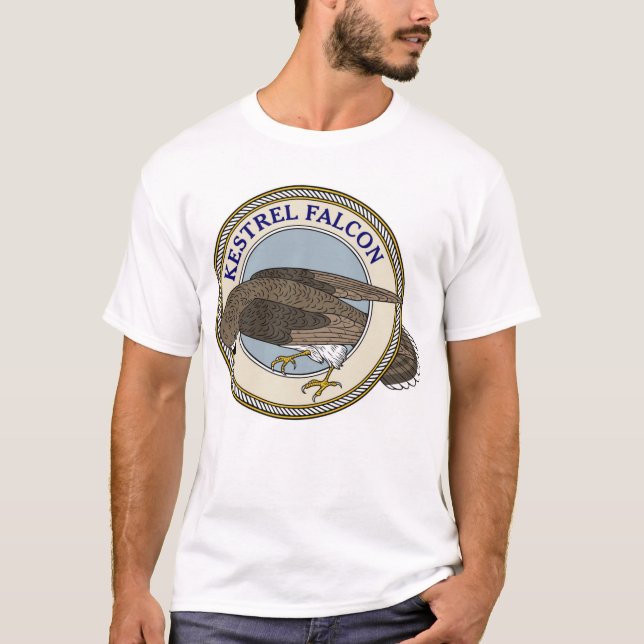 T-shirts Falcão-m do Kestrel (Frente)