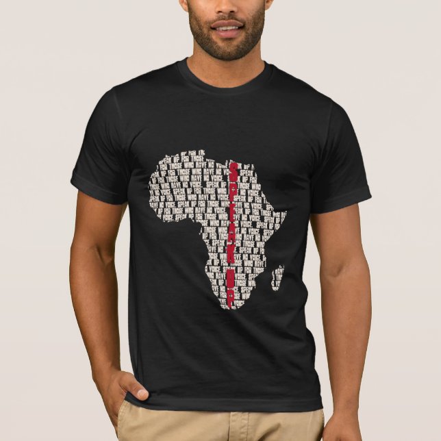 T-shirts Fale acima de África (Frente)