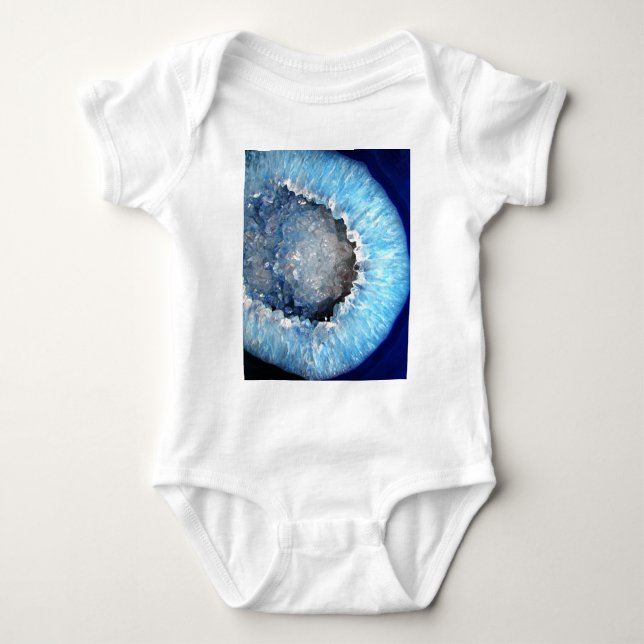 T-shirts Falln Blue Crystal Geode (Frente)