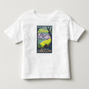 T-shirts Família do castor - o Dalles, Oregon