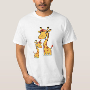 T-shirts família girafa
