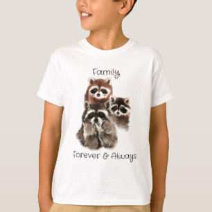 T-shirts Família para sempre & sempre natureza animal do