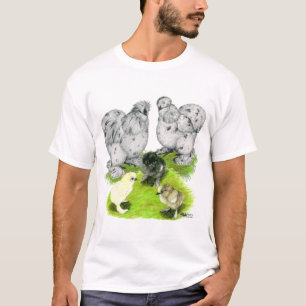 T-shirts Família Silkie Bantam Splash
