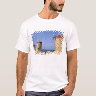 T-shirts Famosos antigos moinhos de vento de Rodes Grécia