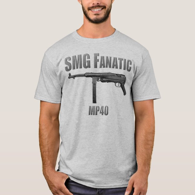 T-shirts Fanático MP40 do SMG (Frente)