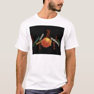 T-shirts Fanáticos pelo esporte no basquetebol Hoops (basqu