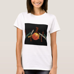 T-shirts Fanáticos pelo esporte no basquetebol Hoops (basqu