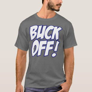 T-shirts Fanfarrão fora! (branco torrado/azul)
