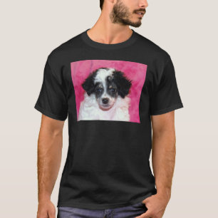 T-shirts Fantasma/cara do filhote de cachorro caniche de