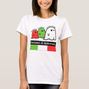T-shirts Fantasmas do Halloween Italiano, Fantasmi di Hallo
