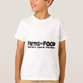 T-shirts Farms=Food