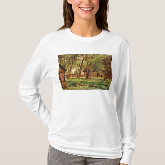 T-shirts Farmstead sob árvores (Frente)
