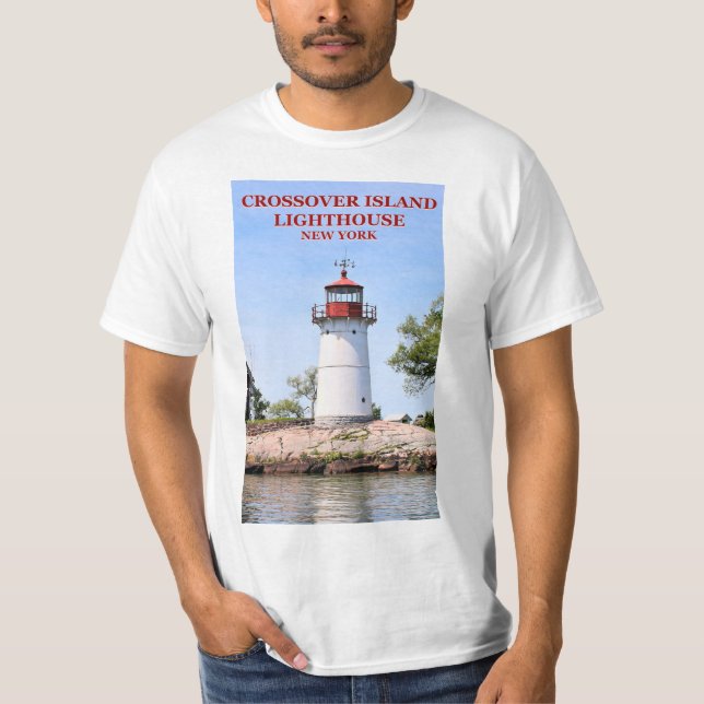 T-shirts Farol da Ilha Crossover, Camisa-T de Nova Iorque (Frente)