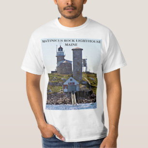 T-shirts Farol da rocha de Matinicus, Maine