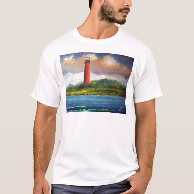 T-shirts Farol de Jupiter Florida (Frente)