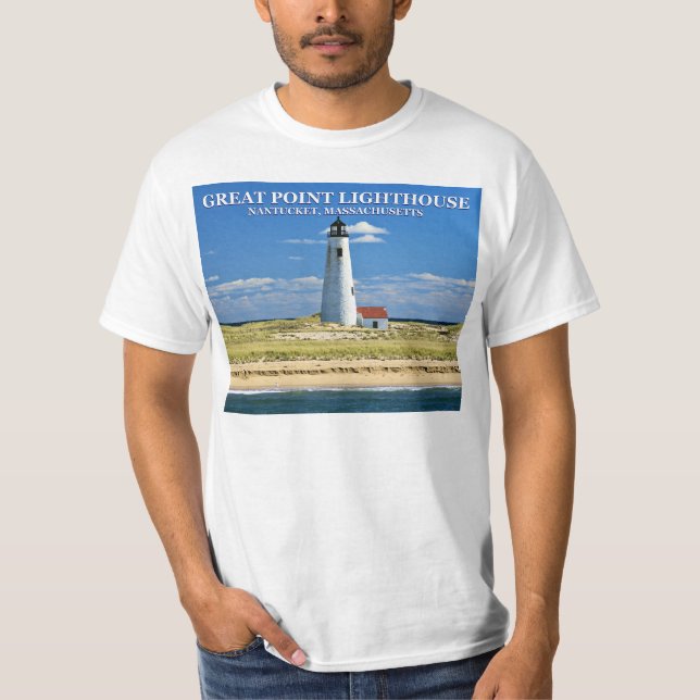 T-shirts Farol de ponto de excelente, MÃES de nantucket (Frente)
