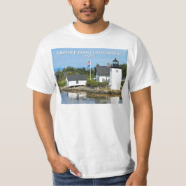 T-shirts Farol de Ponto Grindle, Camisa-T Maine
