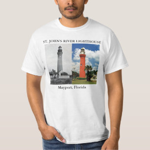 T-shirts Farol do rio de St John, Mayport Florida