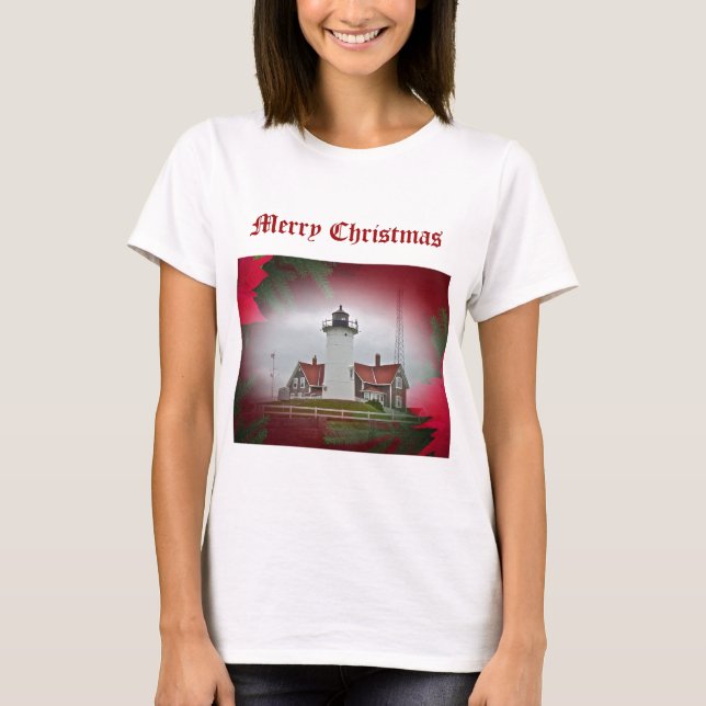 T-shirts Farol Nobska Point de Natal (Frente)