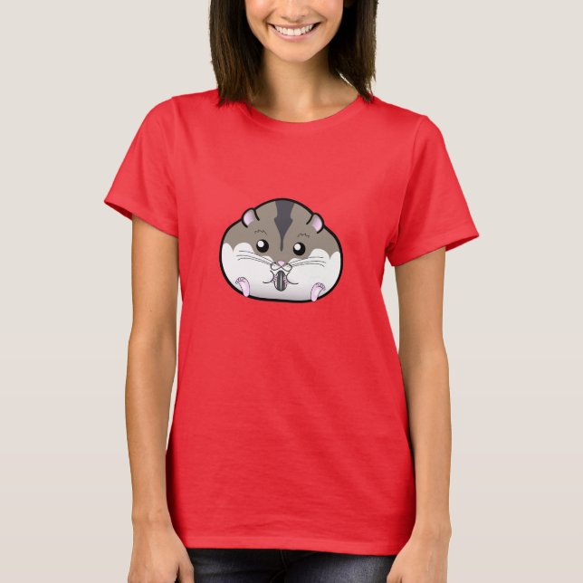 T-shirts Fat Russo Dwarf Hamster (Frente)