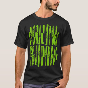 T-shirts Fatiado e Fritado - Verde marciano no escuro