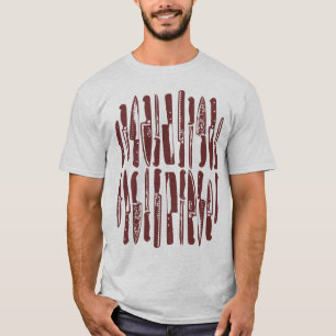 T-shirts Fatiado e Picado - Marrom