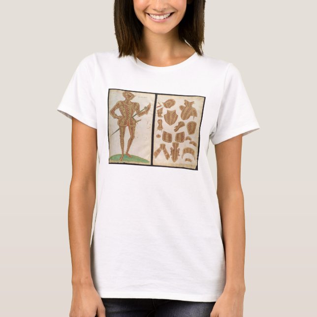 T-shirts Fato de Armor para Sir Christopher Hatton, 1589 (Frente)