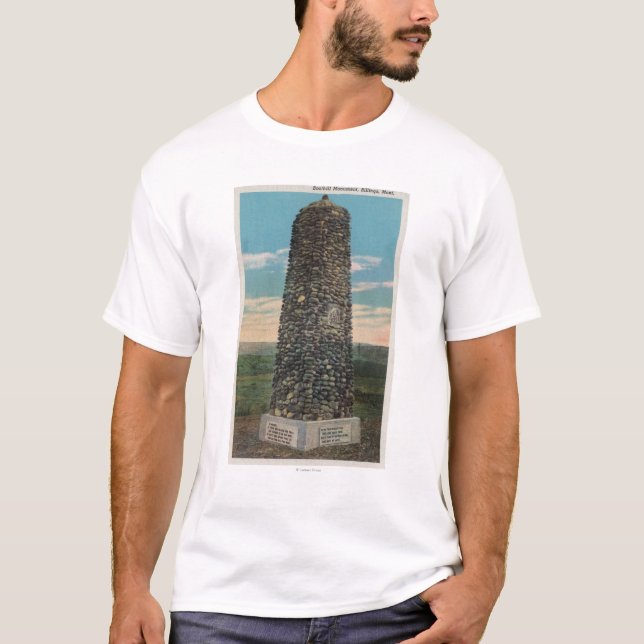 T-shirts Faturamentos, TA - vista do monumento de Boothill (Frente)