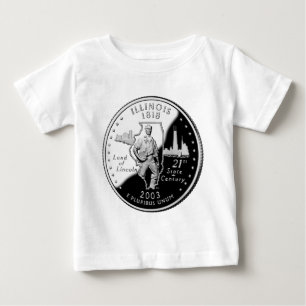 T-shirts Faux Illinois State Quarter