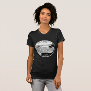 T-shirts Faux West Virginia State Quarter Women's