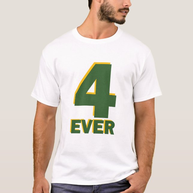 T-shirts Favre - 4 nunca (Frente)